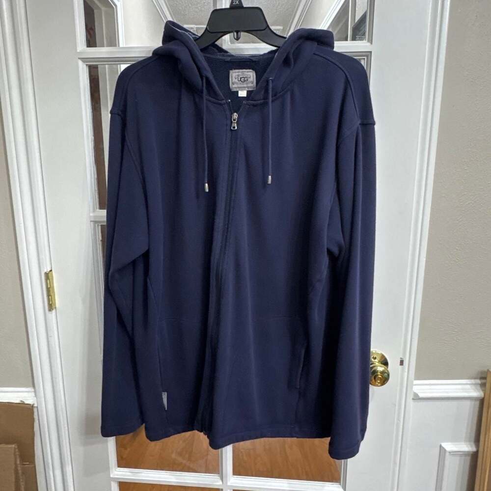 UGG Navy Blue Fleece Zip Up Hoodie